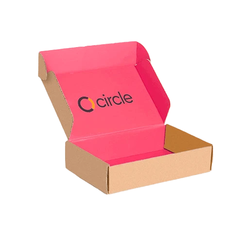 Custom printed mailer boxes on recyclable kraft corrugated stock