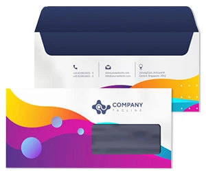 Full colour printed 9x12 envelopes for letter size documents