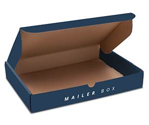 Corrugated mailer boxes with full colour printing on eco-friendly kraft card